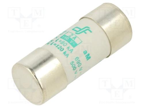 Fusível: Baixa Tensão, Am, 2a, 690vac, 22x58mm