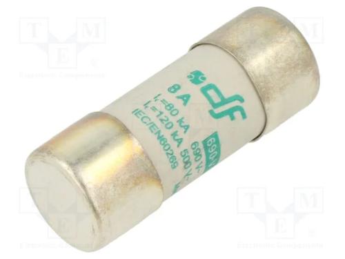 Fusível: Baixa Tensão, Am, 8a, 690vac, 22x58mm