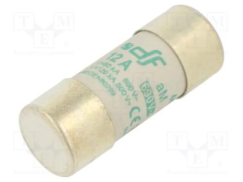 Fusível: Baixa Tensão, Am, 12a, 690vac, 22x58mm