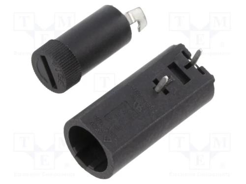 Tomada, Fusíveis Cilíndricos, Tht, 5x20mm, -30÷85c, 10a, Preta