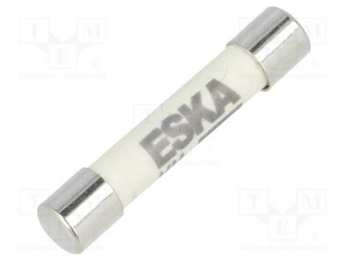 Fusível: baixa tensão, super-imediato, 125mA, 1kV.