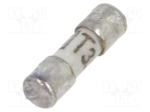 Fusível: baixa tensão, retardado, 3,15A, 125VAC, .