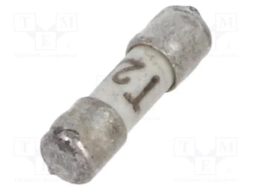 Fusível: baixa tensão, retardado, 2,5A, 125VAC, 1.