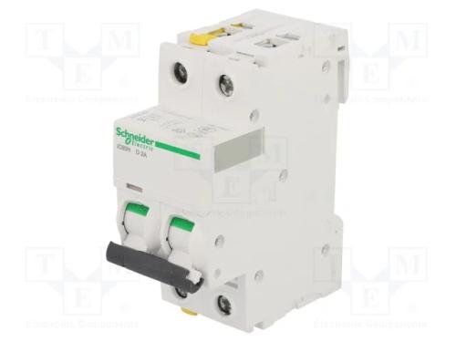 Disjuntor Contra Sobreintensidades, 400vac, Inom: 2a, Polos: 2