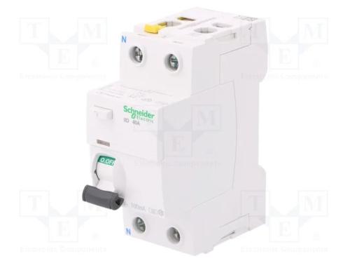 Interruptor de Corrente Diferencial, Inom: 40a, Polos: 2, 400vac