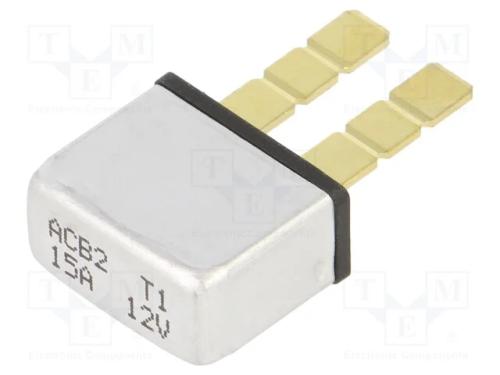 Fusível: Baixa Tensão, 15a, 12vdc, Automotivo, 21,34x10,3x17,5mm