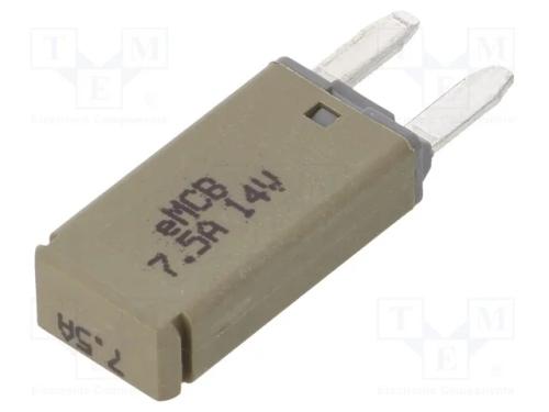 Fusível: Baixa Tensão, 7,5a, 14vdc, Automotivo, 12,45mm, Mini