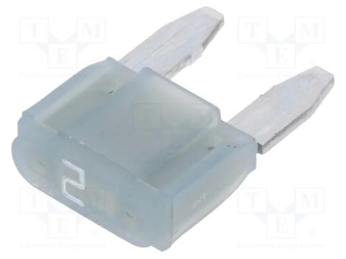 Fusível: Baixa Tensão, 2a, 32vdc, Automotivo, 10,9mm, Mini