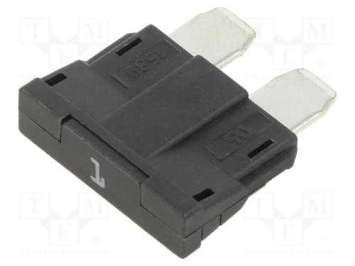 Fusível: Baixa Tensão, 1a, 250vac, 58vdc, Automotivo, 19mm, Unival