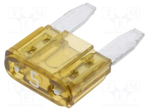 Fusível: Baixa Tensão, 5a, 32vdc, Automotivo, 11mm, Mini