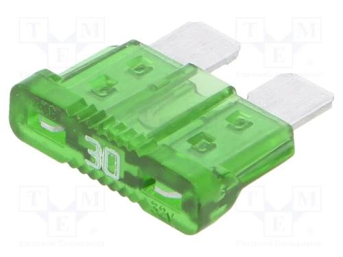 Fusível: Baixa Tensão, 30a, 32vdc, Automotivo, 19,1mm, Unival