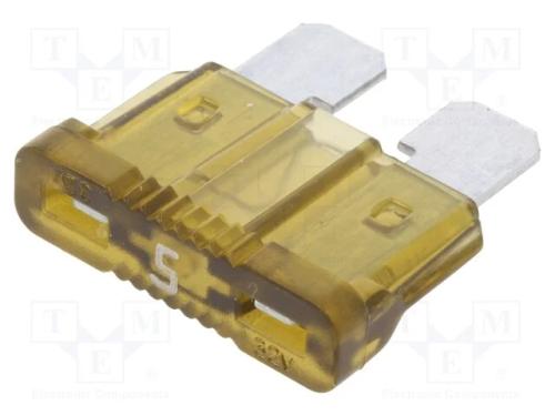 Fusível: Baixa Tensão, 5a, 32vdc, Automotivo, 19,1mm, Unival