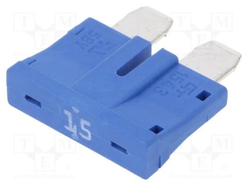 Fusível: Baixa Tensão, 15a, 58vdc, Automotivo, 19mm, Unival
