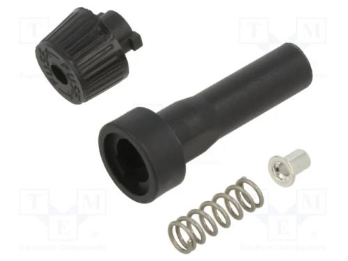 Tomada, Fusíveis Cilíndricos, 6,3x32mm, com Fio, Imax: 30a, Preta