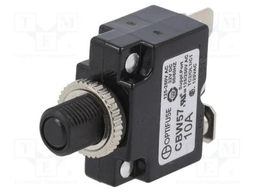 Fusível: Térmico, 10a, Imax: 1ka, 125v,250v, 32vdc,50vdc