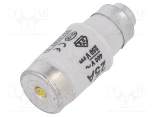 Fusível: Baixa Tensão, Gg,Gl, 25a, 400vac, 250v, Industrial, D02