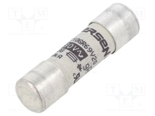 Fusível: Baixa Tensão, Gr,Super-Imediato, 20a, 690vac, 10x38mm
