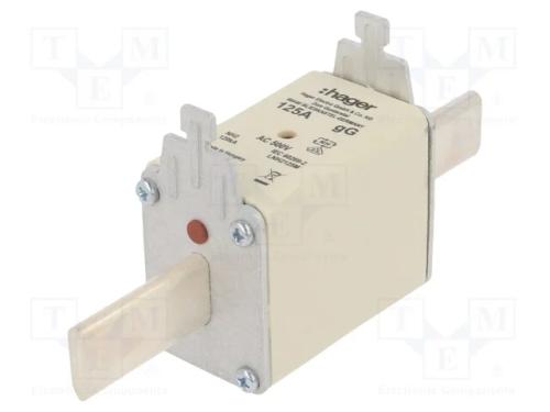 Fusível: Baixa Tensão, Gg, 125a, 500vac, Industrial, Nh2