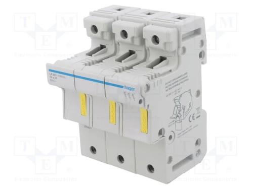 Interruptor de Fusível, 14x51mm, para Trilho Din, 50a, 690v, Ip20