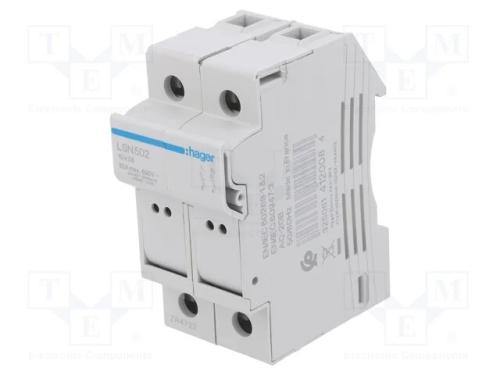 Interruptor de Fusível, 10x38mm, para Trilho Din, 32a, 690v, Ip20