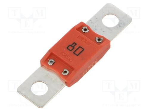 Fusível: Baixa Tensão, 80a, 32vdc, Automotivo
