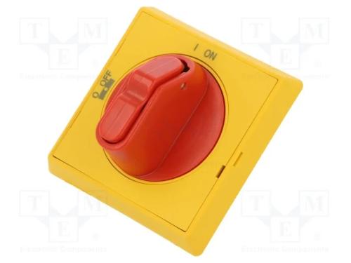 Man&iacute;pulo, vermelho/ amarelo