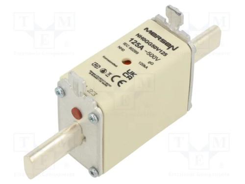 Fusível: Baixa Tensão, Gg, 125a, 500vac, 250vdc, Nh0