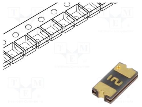 Fusível: de polímero PTC, 200mA, 24VDC, PCB,SMT, .