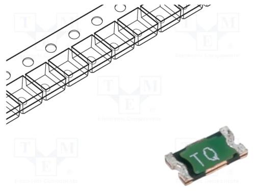 Fusível: de polímero PTC, 500mA, Imax: 100A, SMD,.