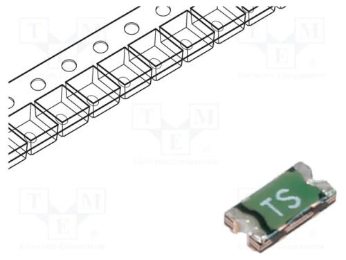 Fusível: de polímero PTC, 1A, Imax: 100A, SMD, PT.