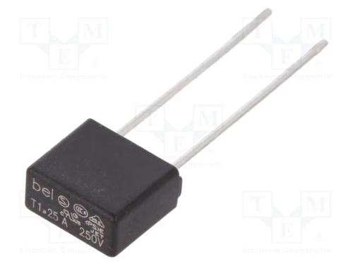 Fusível: Baixa Tensão, Retardado, 1,25a, 250vac, 8,4x4x7,7mm, Rst