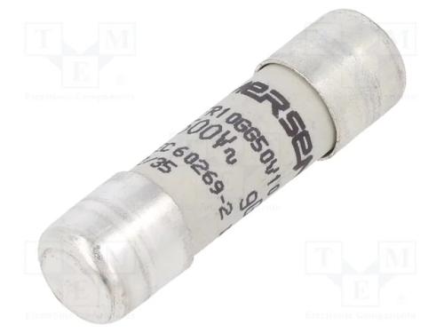 Fusível: Baixa Tensão, Gg,Retardado, 10a, 500vac, 250vdc, 10x38mm