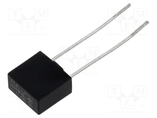 Fusível: Baixa Tensão, Retardado, 1a, 300vac, Tht, Te5, Ss, 5,08mm