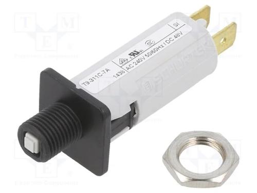 Disjuntor Contra Sobreintensidades, 240vac, 48vdc, 7a, Spst, Mcb