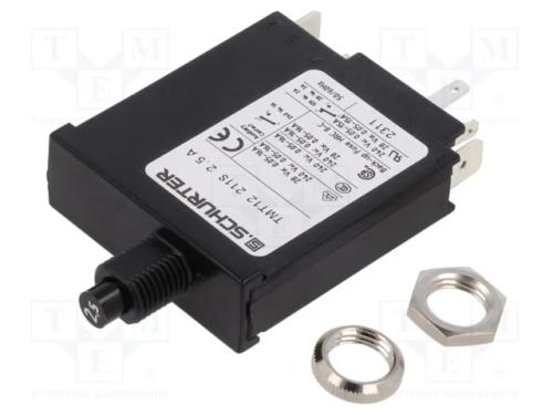 Disjuntor Contra Sobreintensidades, Unom: 240vac, 28vdc, 2,5a