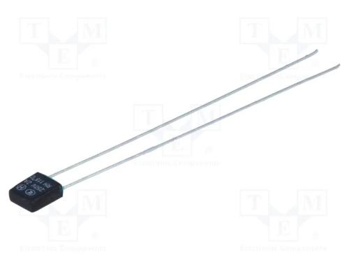 Fusível: Térmico, 2a, 6x6,5x2,8mm, 115c, L55mm