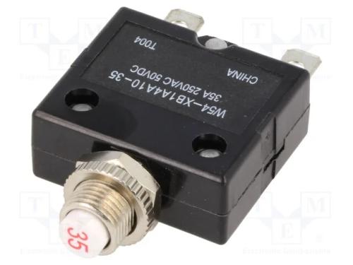 Disjuntor Contra Sobreintensidades, Unom: 250vac, 50vdc, 35a