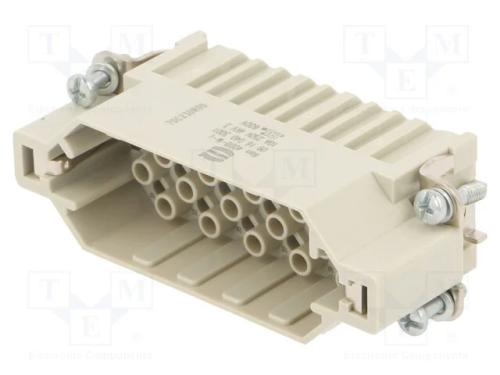 Conector: HDC, inserto de contatos, macho, Han DD.