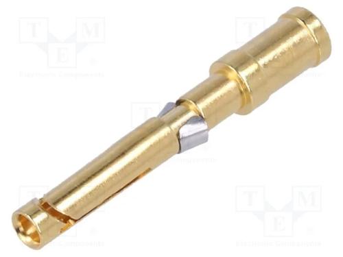 Contacto, fêmea, liga em cobre, dourado, 2,5mm2, .