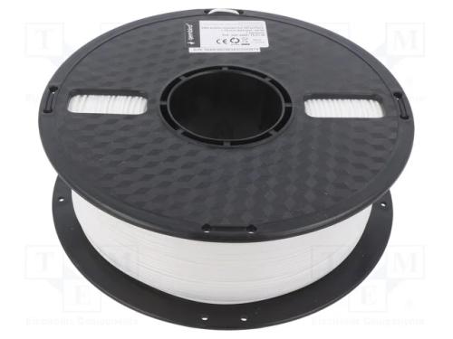 Filamento: Pet-G, 1,75mm, Branca, 220÷260c, 1kg