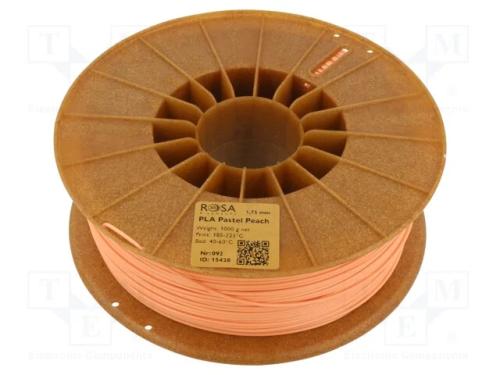 Filament: PLA Pastle, 1.75mm, peach, 185÷225C, 1kg