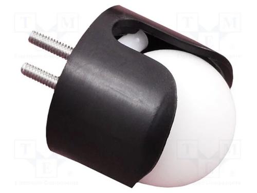 Esfera de Suporte, Roscado, : 19,1mm, Mat.Da Ponta: Plástico