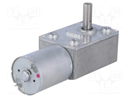 Motor: DC, com transmissão helicoidal, 3÷9VDC, 1,.