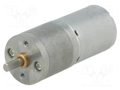 Motor: DC, com transmissão, LP, 12VDC, 1,1A, Eixo.