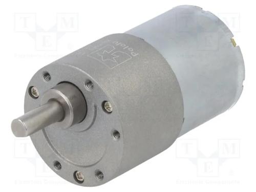 Motor: DC, com transmissão, 12VDC, 5,5A, Eixo: in.