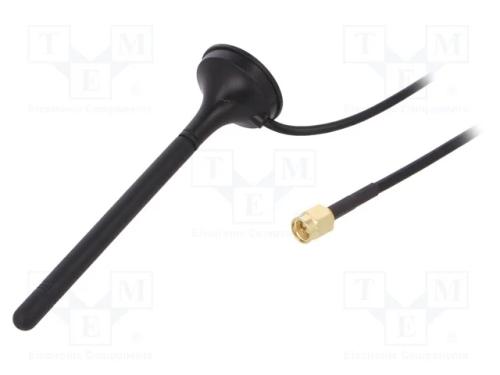 Antena, Lte, 3,5dbi, 50o, 698÷960mhz,1710÷2700mhz, Macho,Sma, 2m