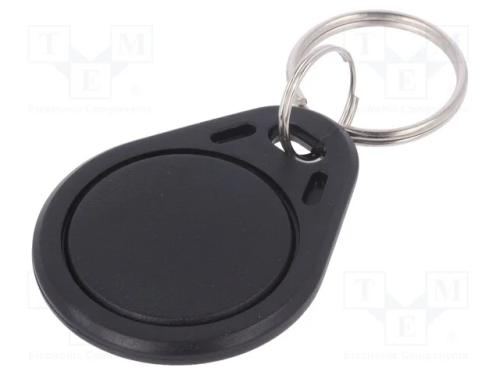 Porta-Chaves Rfid, Pl&aacute;stico, Preta, 125khz, 8brom
