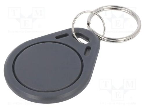 Porta-Chaves Rfid, Pl&aacute;stico, Cinzenta, 125khz, 8brom