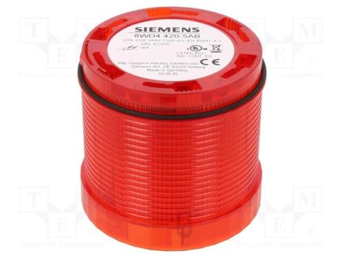 Sinalizador: Luminoso, Led, Vermelho, 24vdc, 24vac, Ip65, 8wd44