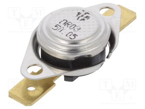 Sensor: Termostato, Spst-Nc, 50c, 16a, 250vac, Conectores 6,3mm